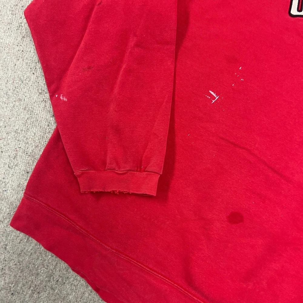 Vintage‎ Nike Ohio State Buckeyes Sweatshirt Mens XL Red 1990s - Picture 5 of 10
